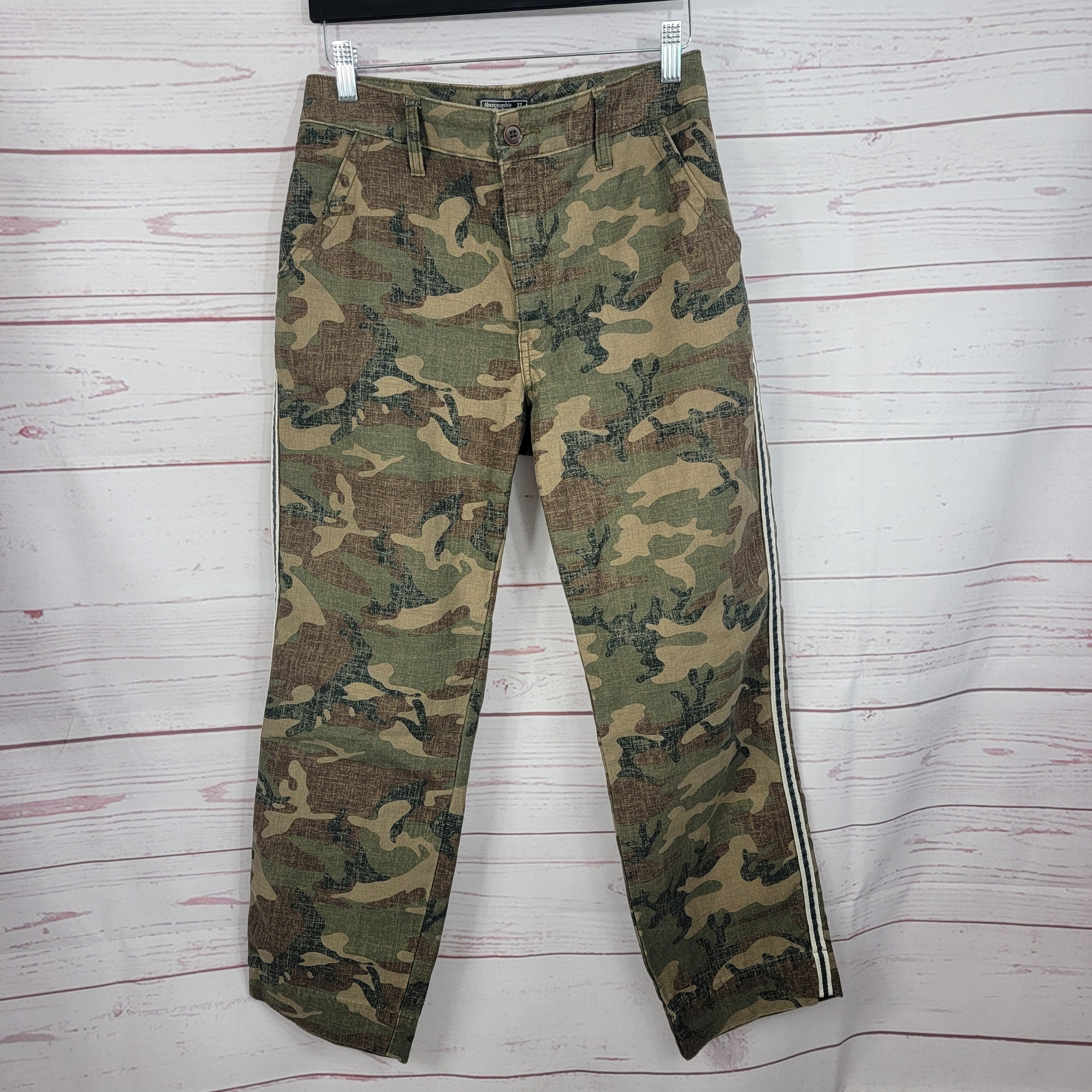 Abercrombie & Fitch Green Camouflage Pants 4